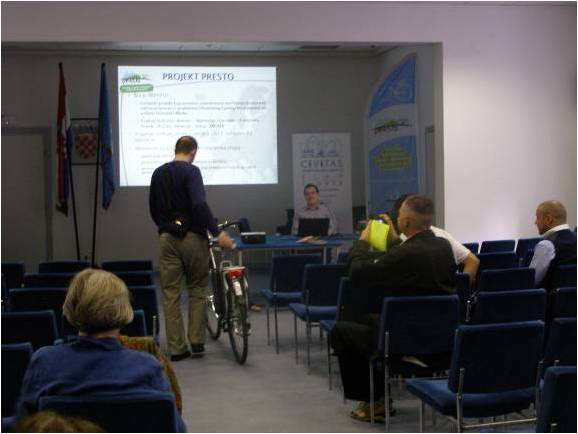 Photo: A pedelec provided by ETRA at the Greenergo symposium on the ecology of transport